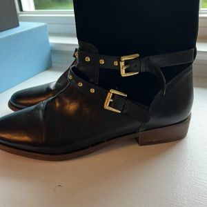 Coach black leather boots, size 9